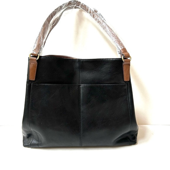 NWT Tignanello Leather Embossed Two-Toned Large Satchel. Comes with a dust bag. - Picture 14 of 15